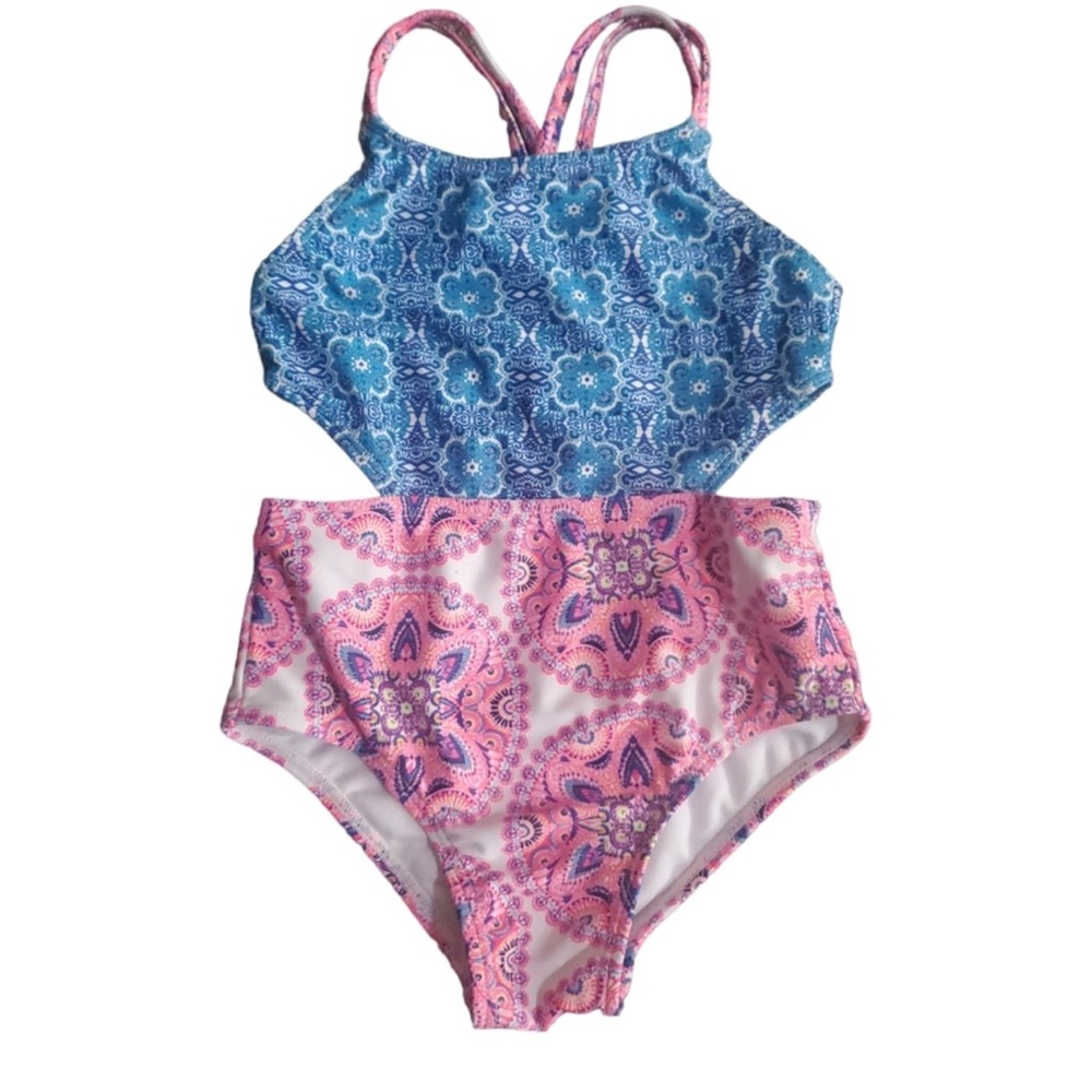 Nicole Miller Cut Out Girls Bathing Suit
